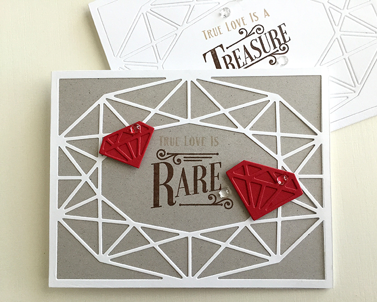 STAMPS: You&#039;re a Gem, Tucked In: Anniversary<br />
INK: Dark Chocolate, Classic Kraft<br...