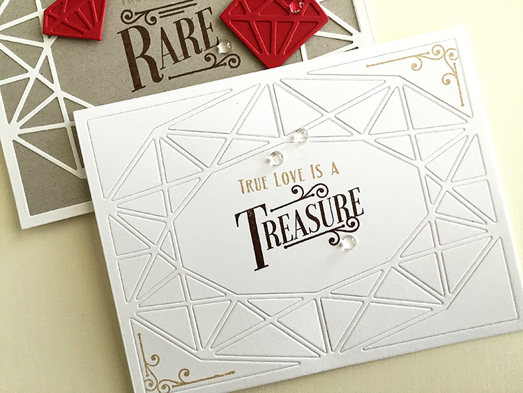 STAMPS: You&#039;re a Gem, Tucked In: Wedding<br />
INK: Dark Chocolate, Classic Kraft<br />...
