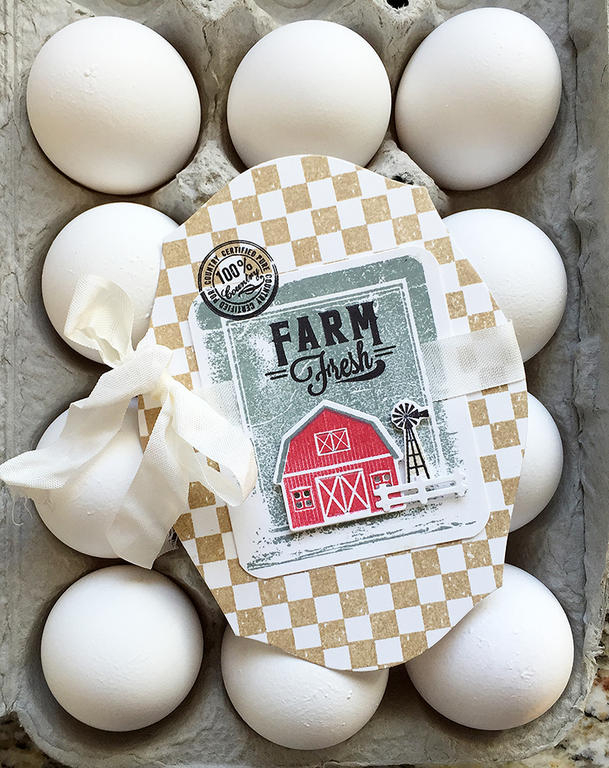 STAMPS: Barnyard Sentiments, Petite Places: Barnyard, On the Farm<br />
INK: Classic Kraft,...