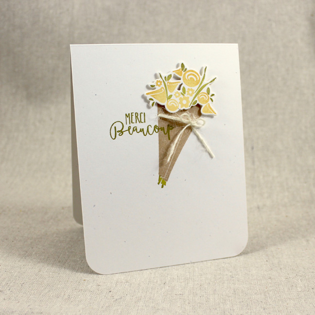 Stamps: Fresh Floral Wrap-Ups - Papertrey Ink<br />
Cardstock: Rustic White - Papertrey Ink<br...