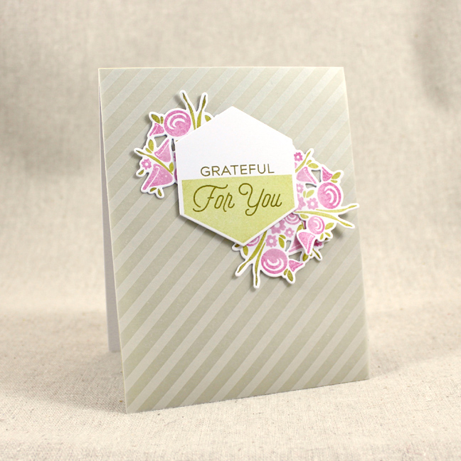 Stamps: Two Toned, Fresh Floral Wrap-Ups - Papertrey Ink<br />
Cardstock: Spring Moss, Striped...