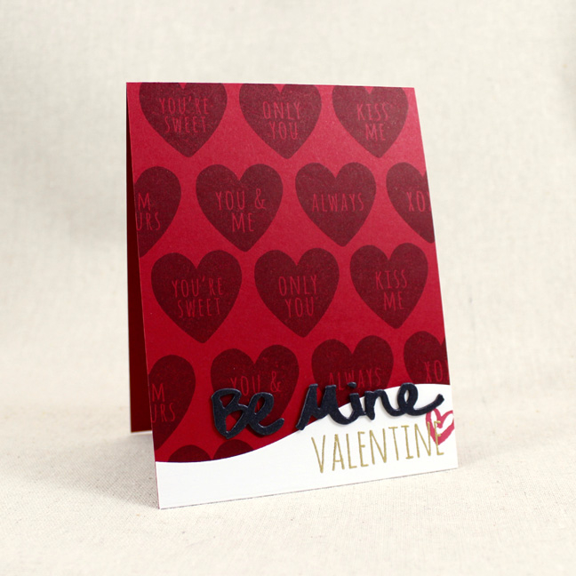 Stamps: XOXO - Papertrey Ink<br />
Cardstock: Pure Poppy, Fresh Snow Linen, Onyx Shimmer -...