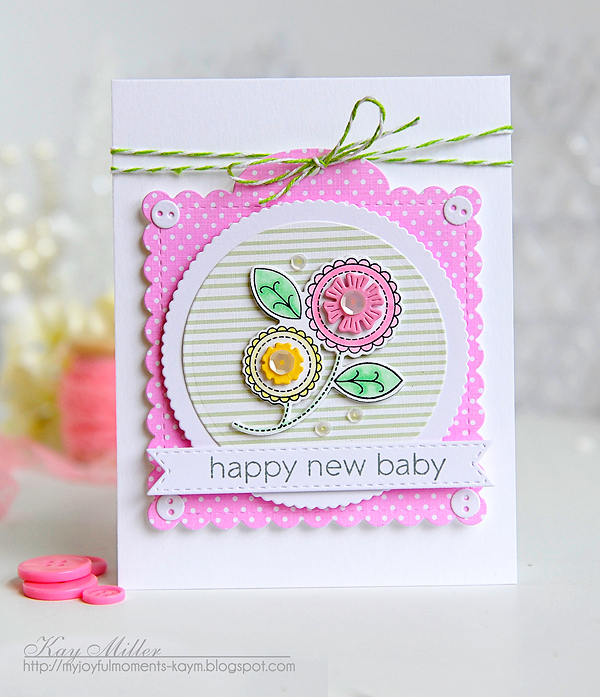 STAMPS: Tucked In: Baby, Keep It Simple: Baby, Baby Button Bits, Turning a New Leaf<br />
DIES:...