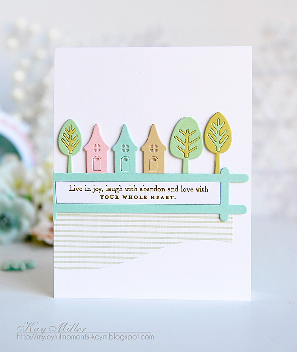 STAMPS: Bitty Butterflies<br />
DIES: Petite Places: Home &amp; Garden, Sentiment Splits: Curve...