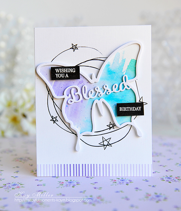 STAMPS: Enclosed: Butterfly, <br />
DIES: Enclosed: Butterfly<br />
PAPER: Smokey Shadow card...