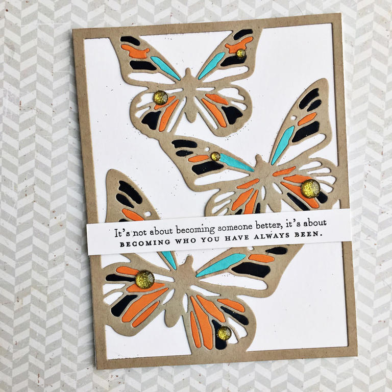 size: 4 1/4&quot; x 5 1/2&quot;<br />
<br />
stamps: Bitty Butterflies<br />
<br />
ink:...