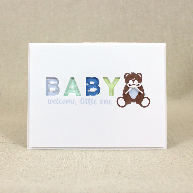 Stamps: Background Basics: Splats, Polka Dot Parade #4, Keep It Simple: Baby, Tucked In: Baby -...