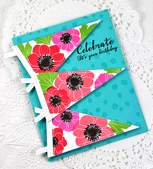 Paper: stamper&#039;s select white, hawaiian shores<br />
Stamps: Bold Blossoms, Background...