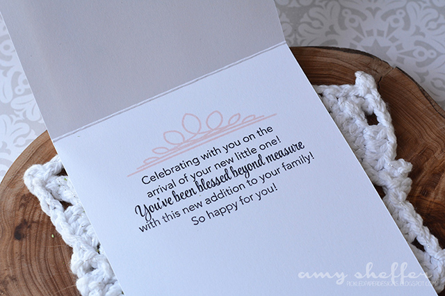 Stamps: Tucked In: Baby, Center Style: Feminine<br />
<br />
Ink: True Black, Sweet Blush<br...