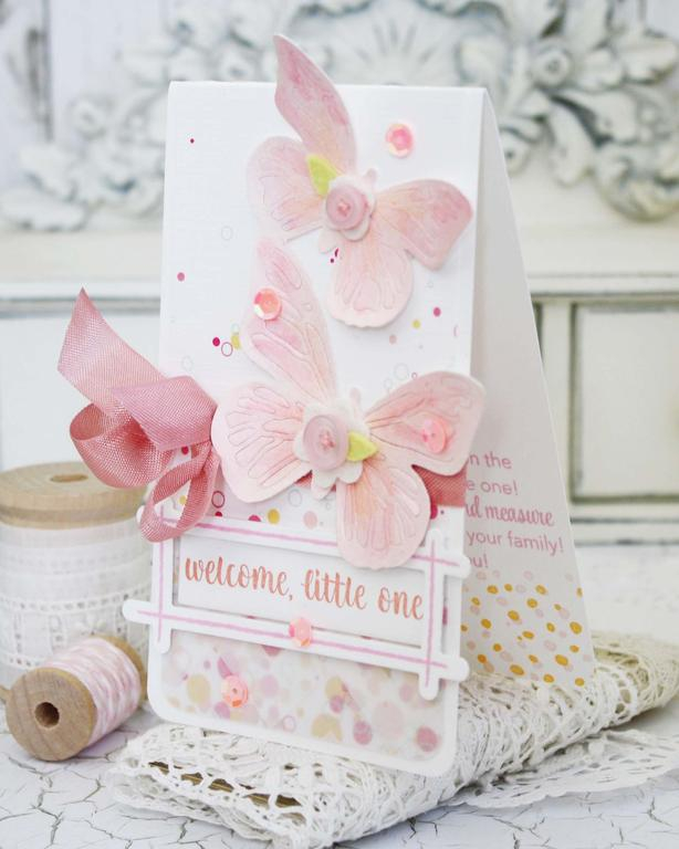 Papertrey Ink Supplies Used:<br />
Stamps:<br />
Outlined, Keep it Simple:  Baby, Tucked In:...