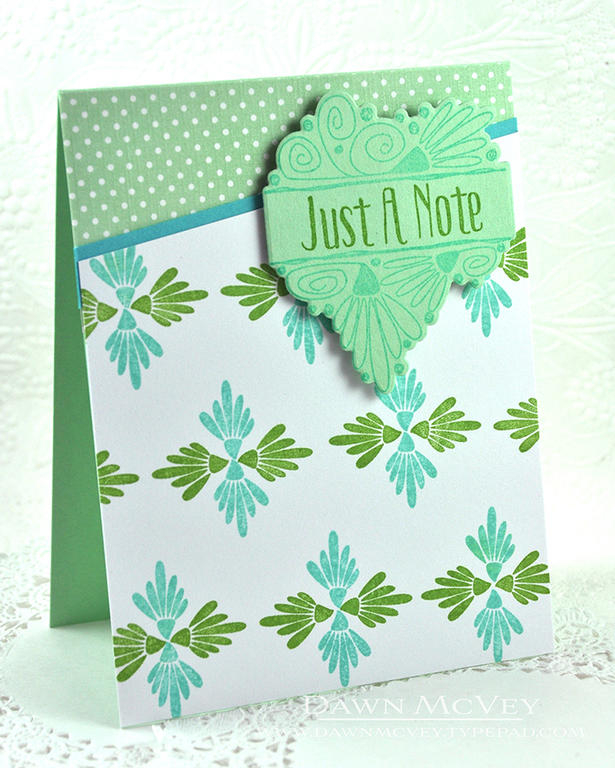 Paper: stamper's select white, hawaiian shores, vintage jadeite, vintage jadeite bitty...