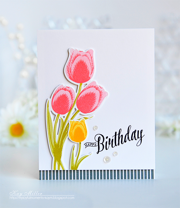 STAMPS: Tulip Time<br />
DIES: Tulip Time<br />
INK: Sweet Blush, Berry Sorbet, Bright...