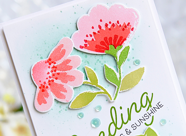 STAMPS: Painted Petals<br />
DIES: Painted Petals<br />
INK: Sweet Blush, Berry Sorbet, Pure...
