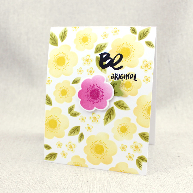 Stamps: Color Pop Florals, Be - Papertrey Ink<br />
Cardstock: Simply Chartreuse - Papertrey...