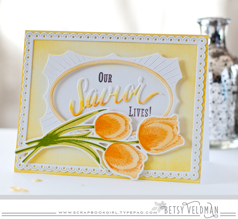stamps: tulip time, inspired: savior<br />
ink: harvest gold, summer sunrise, bright buttercup,...
