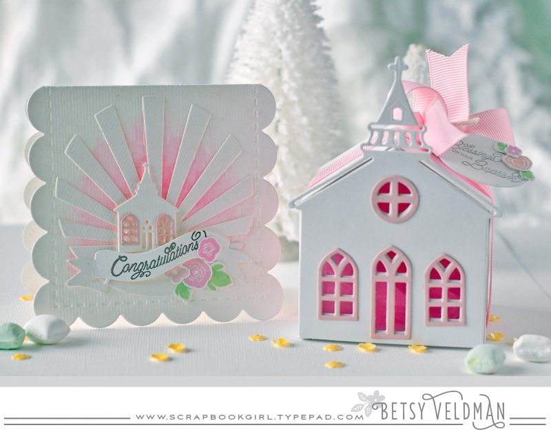 stamps: petite places: church, mini blooms<br />
ink: sweet blush, mine julep, gray...
