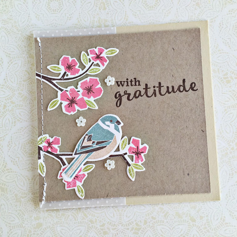 size: 4 1/4&quot; x 4 1/4&quot;<br />
<br />
stamps: Spring Woods<br />
<br />
ink: Dark...