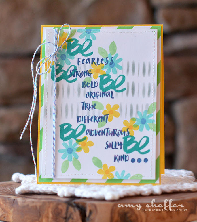 Stamps: Be<br />
<br />
Ink: Tropical Teal, Hawaiian Shores, Bright Buttercup, Summer Sunrise,...