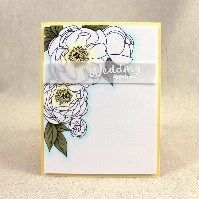 Stamps: Spring Woods - Papertrey Ink<br />
Cardstock: Peonies On Parade Coloring Sheets, Lemon...