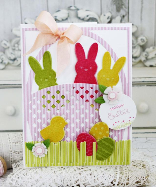Papertrey Ink Supplies Used:<br />
Stamps:<br />
Bunny Basket, Simply Spring Borders<br />...