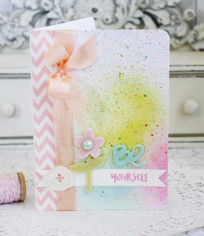Papertrey Ink Supplies Used:<br />
Stamps:<br />
Be<br />
Ink:<br />
Aqua Mist, Hibiscus...