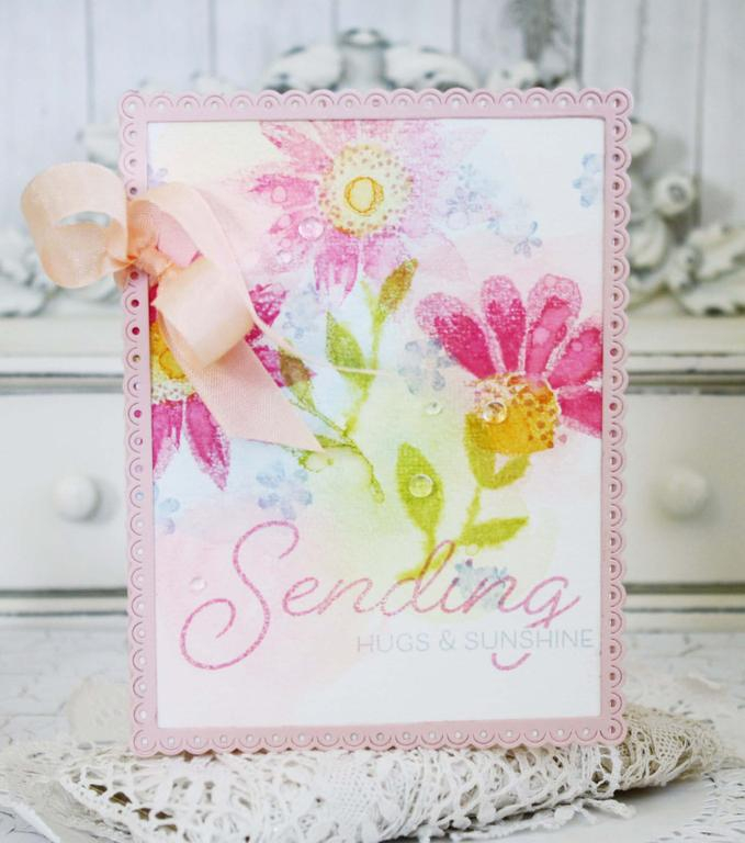 Papertrey Ink Supplies Used:<br />
Stamps:<br />
2016 Anniversary Set:  Painted Petals<br />...