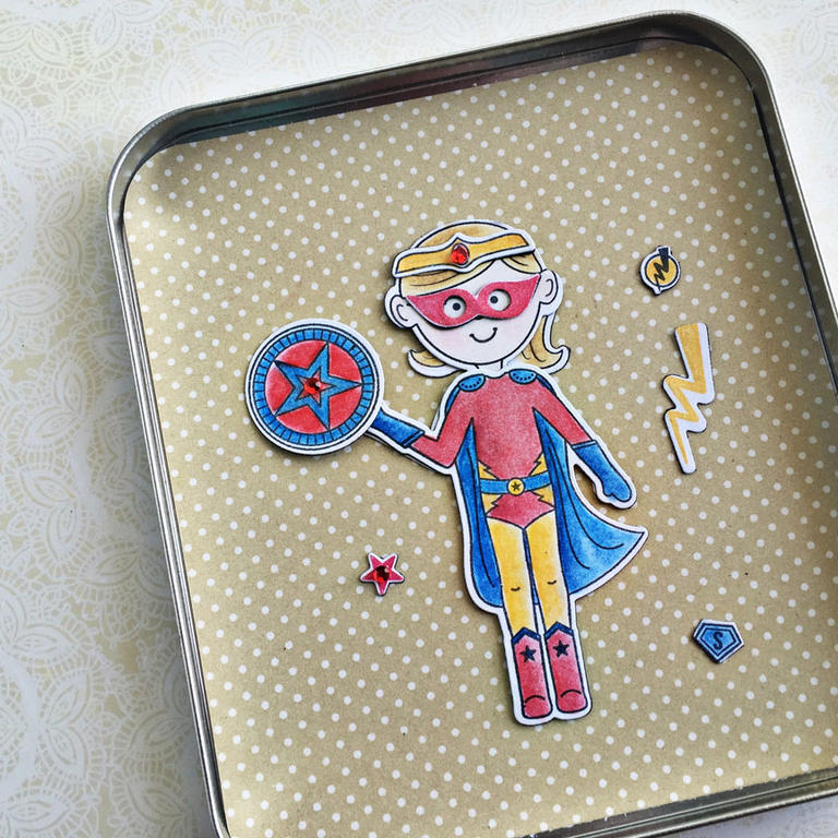 stamps: Dress Up Dolls: Super Hero, Dress Up Dolls: Basics<br />
<br />
ink: True Black, Pure...