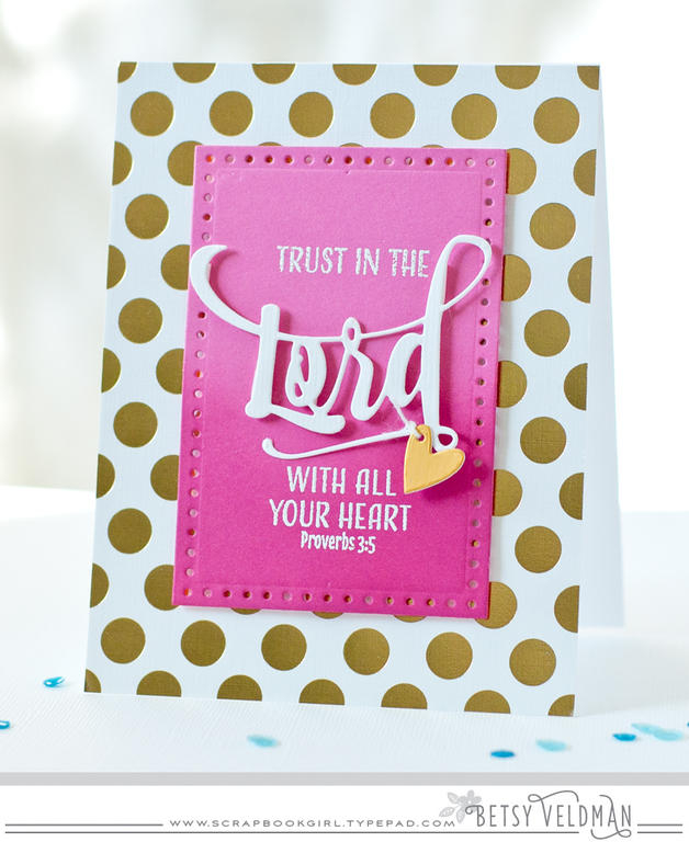 stamps: inspired: Lord<br />
ink: versamark, raspberry fizz<br />
cardstock: fresh snow linen,...