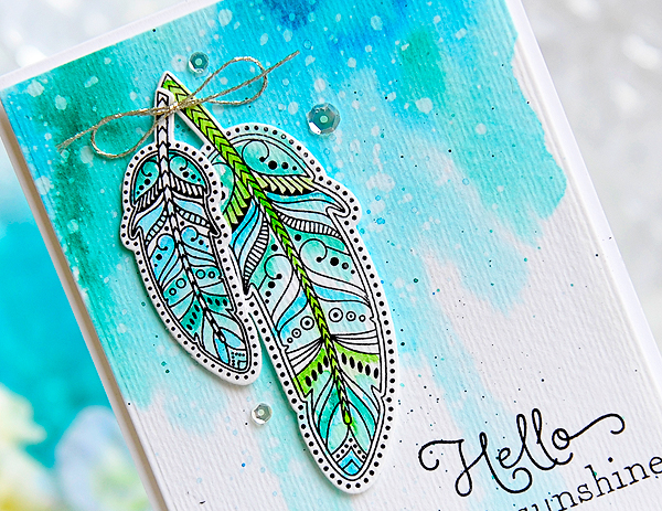 STAMPS: What the Doodle: Feather, Keep it Simple: Encouragement<br />
DIES: What The Doodle:...