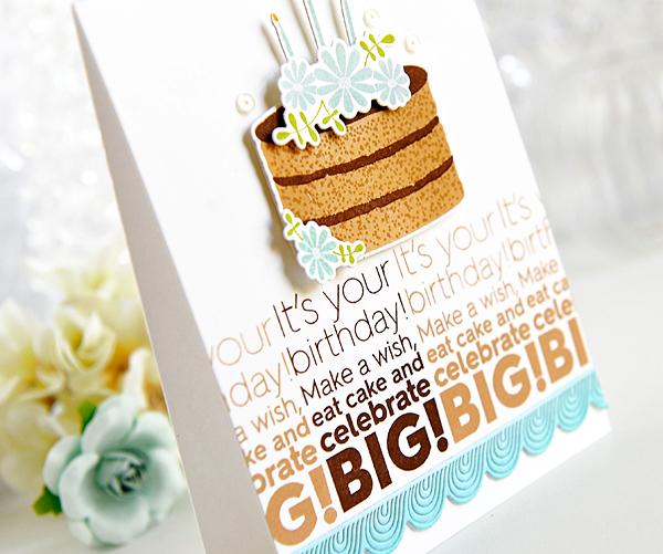 STAMPS: Ombre Sentiments: Birthday, Just Desserts<br />
DIES: Just Desserts, Frosted Borders<br...