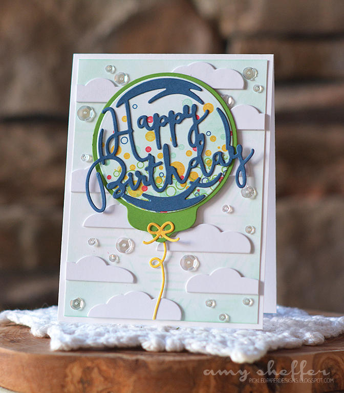 Stamps: Confetti Toss<br />
<br />
Dies: Shaped Sayings: Birthday, Tag Sale #4, Blue Skies,...
