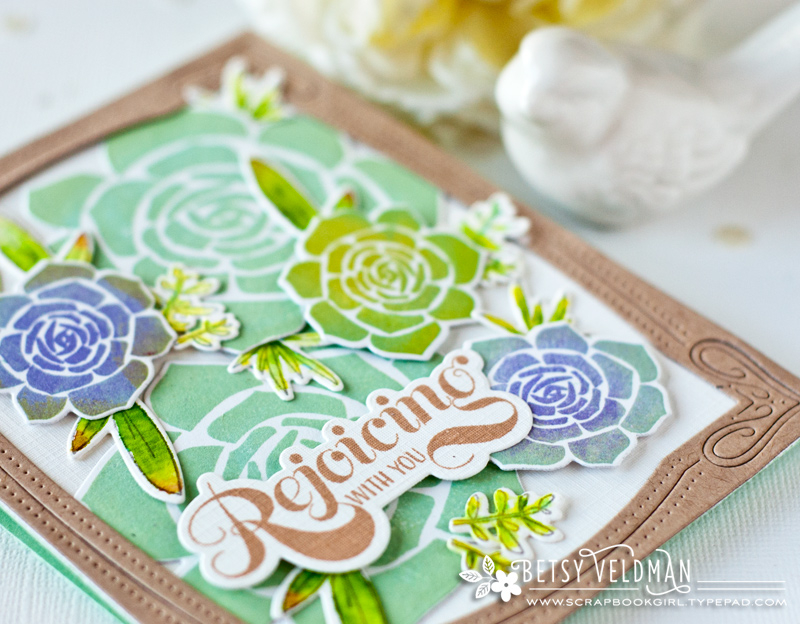 tamps: super succulents, bold &amp; beautiful<br />
ink:  mint julep, aqua mist, green...
