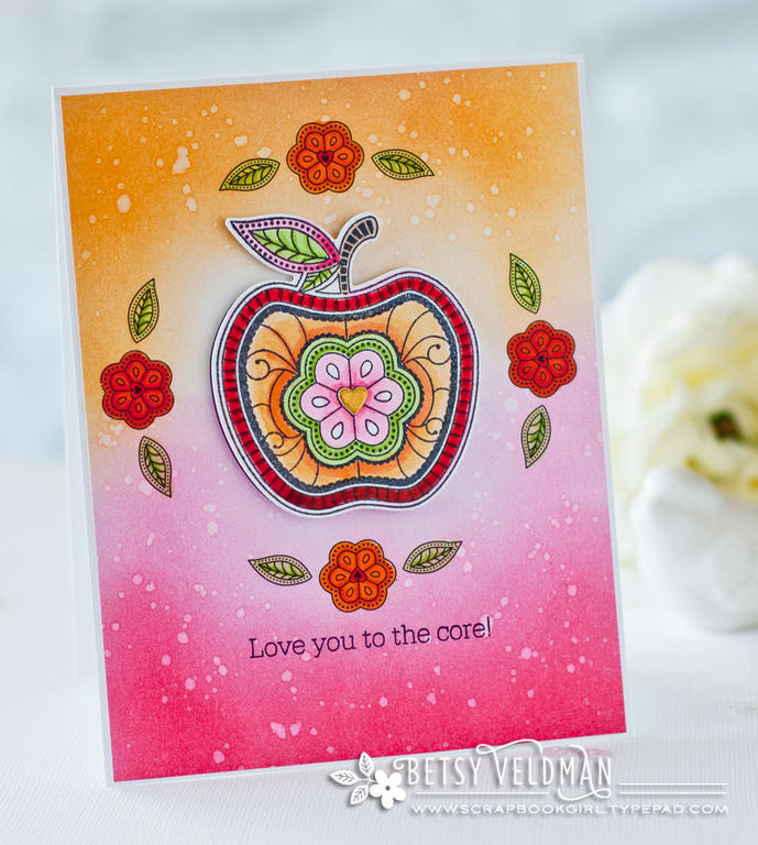 stamps: what the doodle: apple, fruit fusion: apple<br />
ink: memento tuxedo, summer sunrise,...