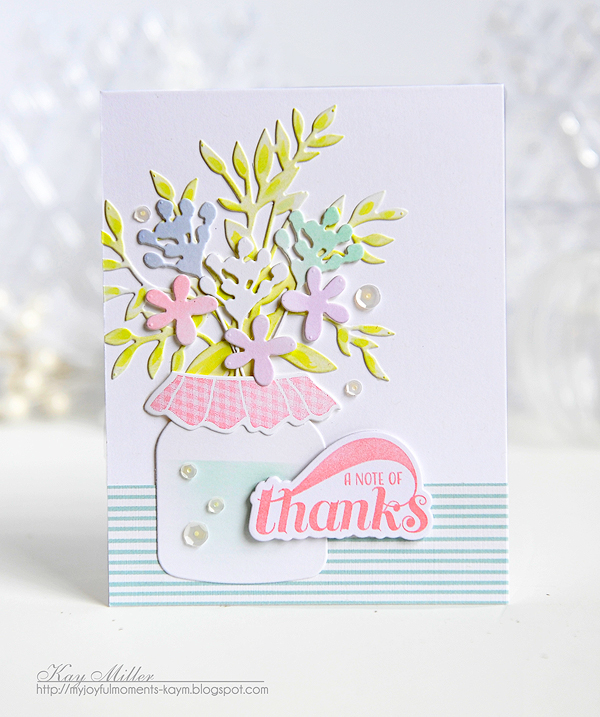 STAMPS: Friendship Jar Flowers, Bold &amp; Beautiful Sentiments, Friendship Jar<br />
DIES:...