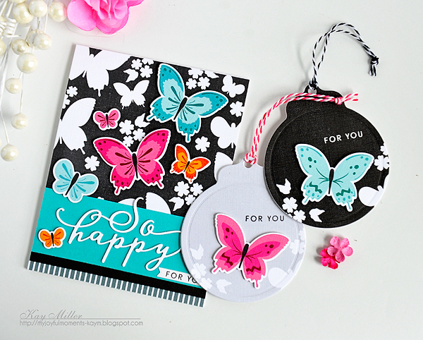 STAMPS: Color Pop Butterflies MIM Mini Kit<br />
DIES: Color Pop Butterflies MIM Mini Kit, Tag...