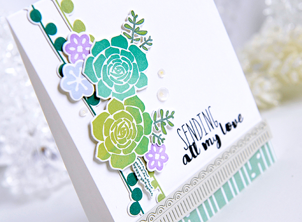 STAMPS: Super Succulents, Paper Clippings: Thank You<br />
DIES: Super Succulents, Cover Plate:...