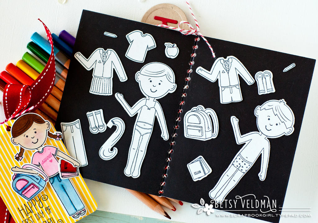 stamps: dress up dolls: school days, dress up dolls: basics<br />
ink: memento tuxedo<br />...