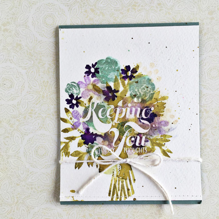 size: 4 1/4&quot; x 5 1/2&quot;<br />
<br />
stamps: Friendship Jar Flowers, Bold &amp;...