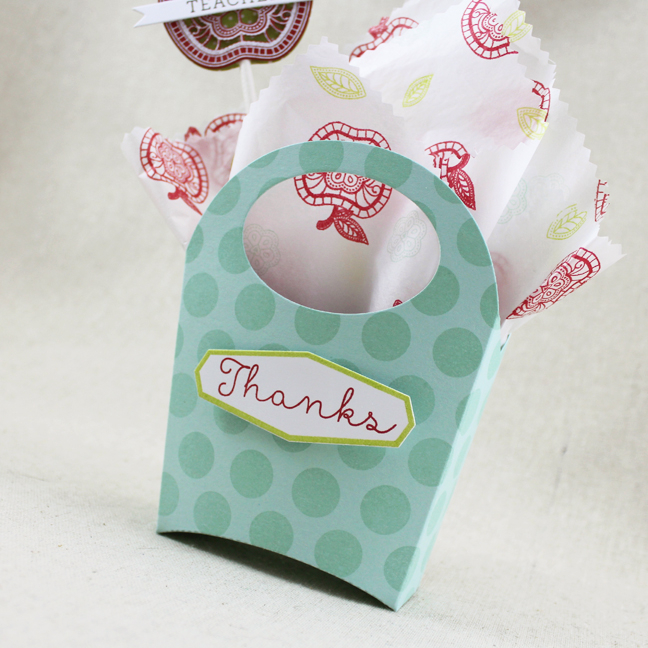 Stamps: What The Doodle: Apple, Polka Dot Basics III, Treat Box Tag Lines - Papertrey Ink<br />...