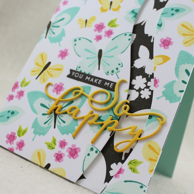 Stamps: Color Pop Butterflies Kit - Papertrey Ink Cardstock: Smokey Shadow, Aqua Mist, Harvest...