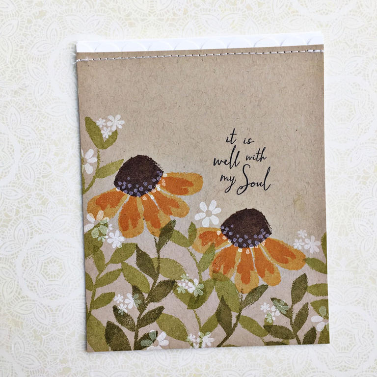 size: 4 1/4&quot; x 5 1/2&quot;<br />
<br />
stamps: Walk By Faith, Painted Petals<br />
<br...
