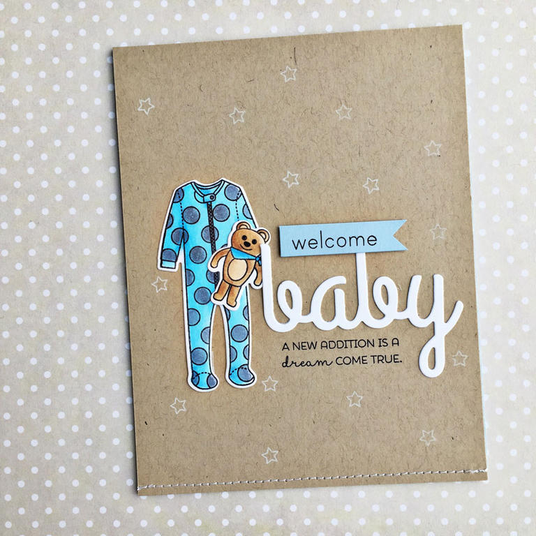 size: 4 1/4&quot; x 5 1/2&quot;<br />
<br />
stamps: Sweet Dreams, Wonderful Words: Baby<br />...
