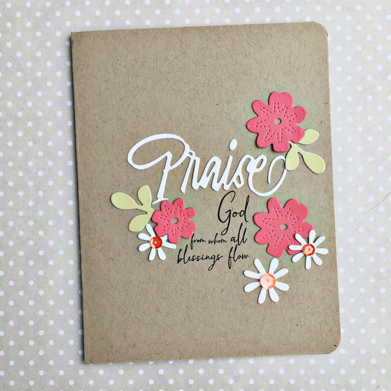 size: 4 1/4&quot; x 5 1/2&quot;<br />
<br />
stamps: Walk By Faith<br />
<br />
ink: True...