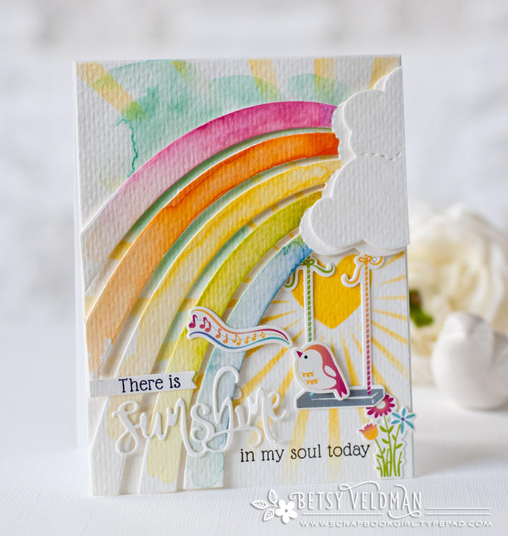 stamps, stencils, patternerd papers, dies: make it market mini kit: sunshine &amp; rainbows<br...