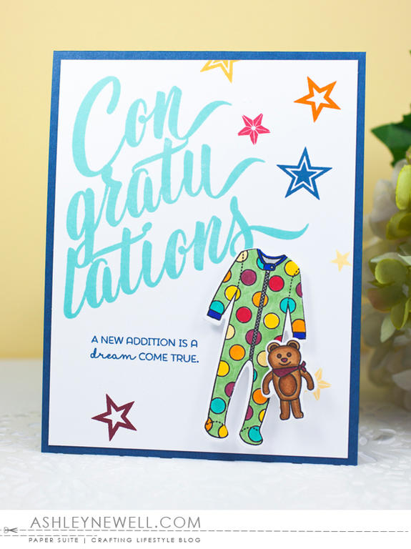 Supplies<br />
<br />
Stamps: Sweet Dreams, Paper Clippings: Congratulations<br />
<br />...