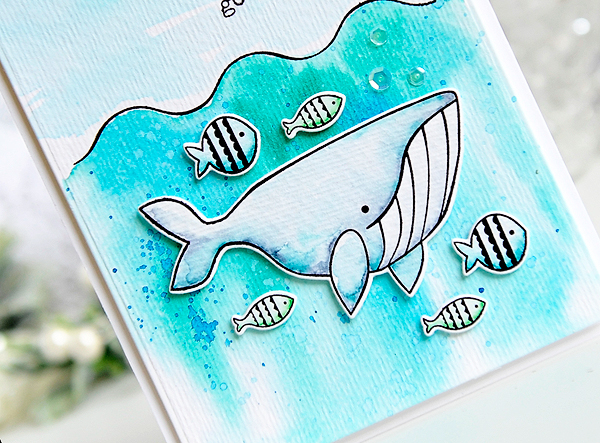 STAMPS: Keep Swimming<br />
DIES: Keep Swimming<br />
INK: True Black<br />
PAPER:...