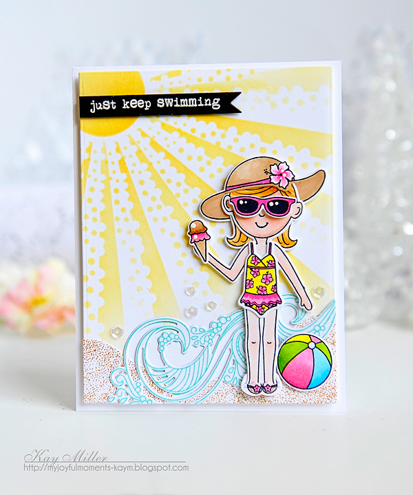 STAMPS: Dress Up Dolls: Summertime, Dress Up Dolls: Basics, What The Doodle: Waves, Sand Swatch,...