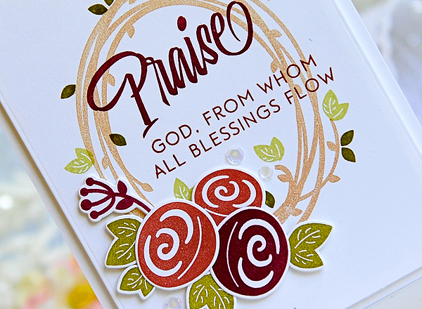STAMPS: Inspired: Praise, Paper Clippings: Thinking Of You<br />
DIES: Paper Clippings:...