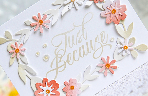 STAMPS: Calligraphy Classics<br />
DIES: Garden Garland<br />
INK: Soft Stone, Americana<br />...
