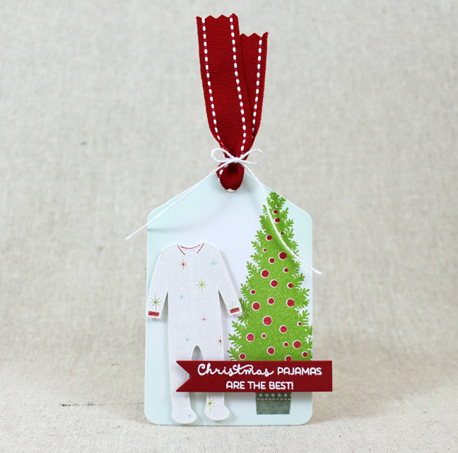 Christmas Pajamas Tag<br />
Stamps: Sweet Dreams, O Tannenbaum - Papertrey Ink<br />...